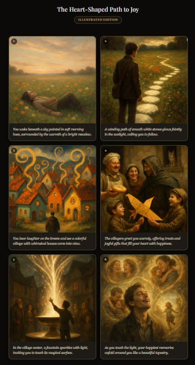 Traditional-style dream picture book sample
